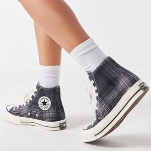 NEW Converse Chuck Plaid 70 High Top Sneakers